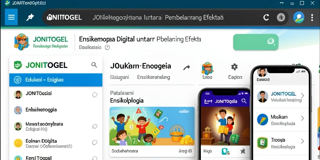 Antarmuka aplikasi JONITOGEL yang ramah pengguna dan menarik.