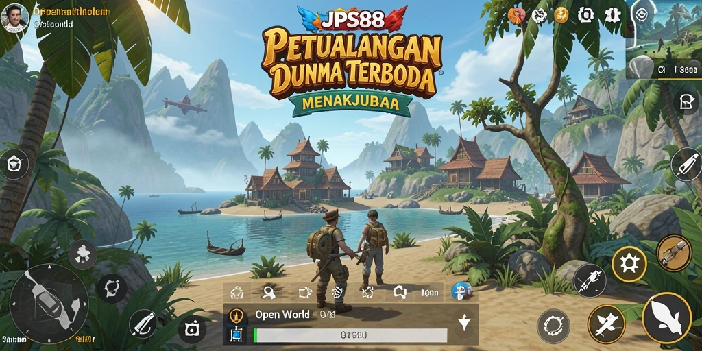 Tampilan antarmuka JPS88 dalam mode Open World yang menarik dan interaktif.