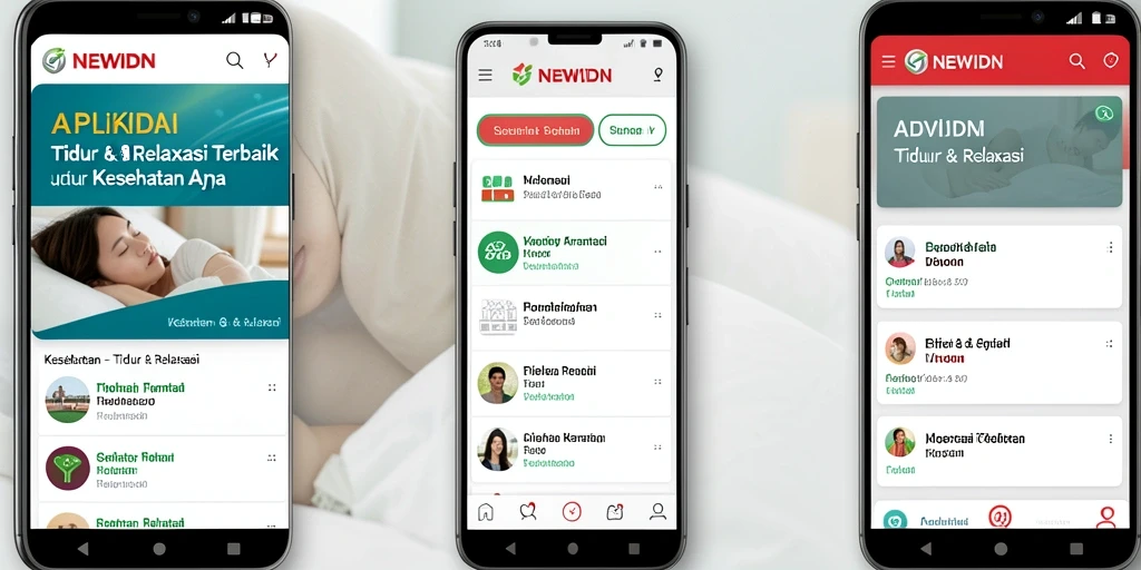Screenshot utama NEWIDN menampilkan antarmuka yang menenangkan dan user-friendly.