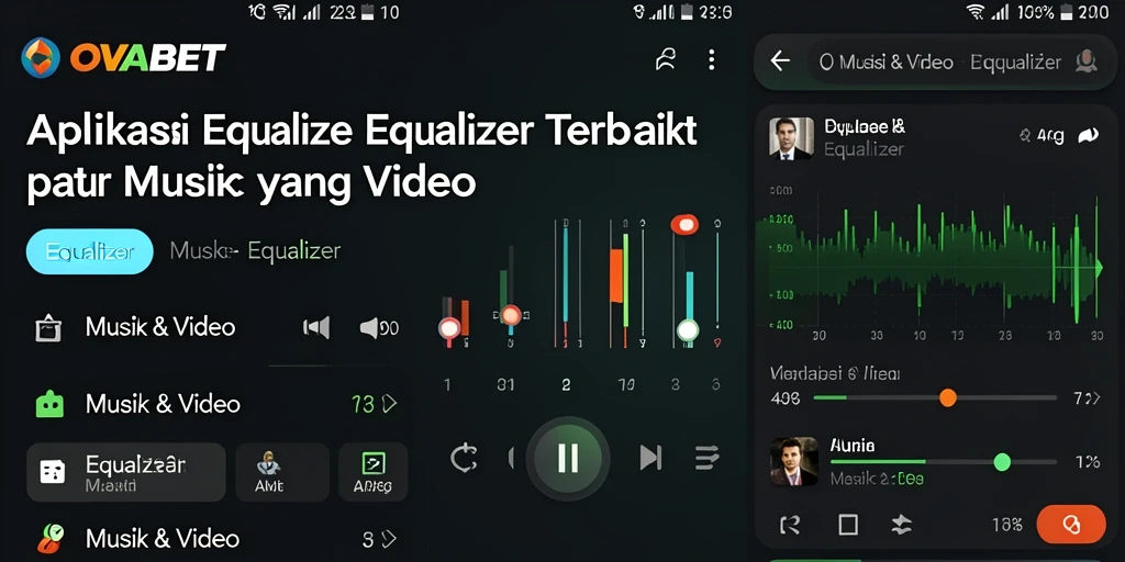 Antarmuka OVABET yang sederhana dan fungsi Equalizer yang canggih.